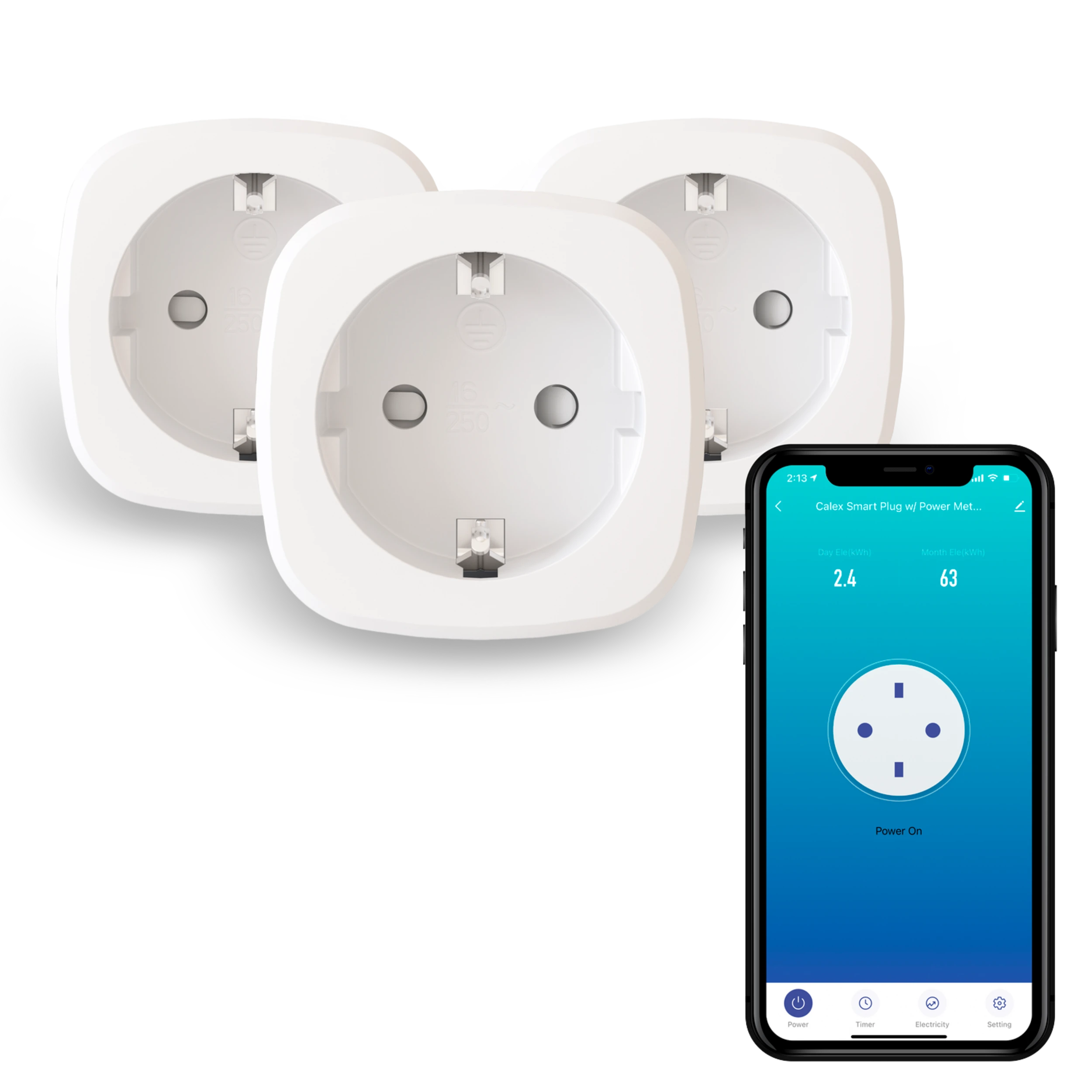 calex-smart-prises-connect-es-lot-de-3-avec-compteur-d-nergie image 1