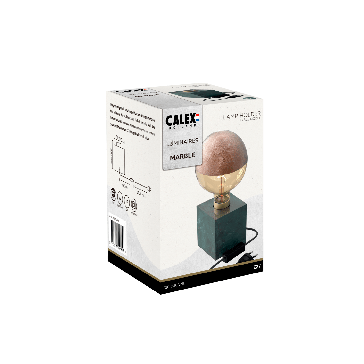 calex-lampe-de-table-carr-e-e27-marbre-vert image 3