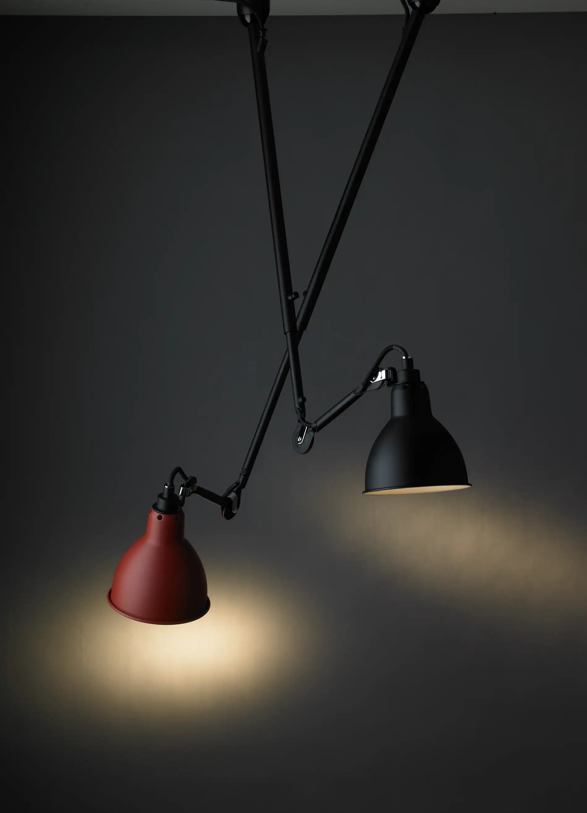 dcw-ditions-lampe-gras-n-302-double-plafonnier-acier-2-lampes image 1