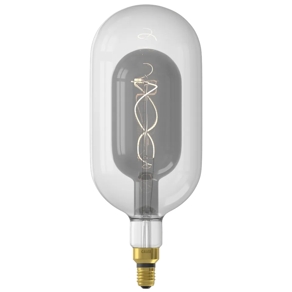 calex-sundsvall-lampe-filament-e27-titane-blanc-chaud-3w-dimmable image 1