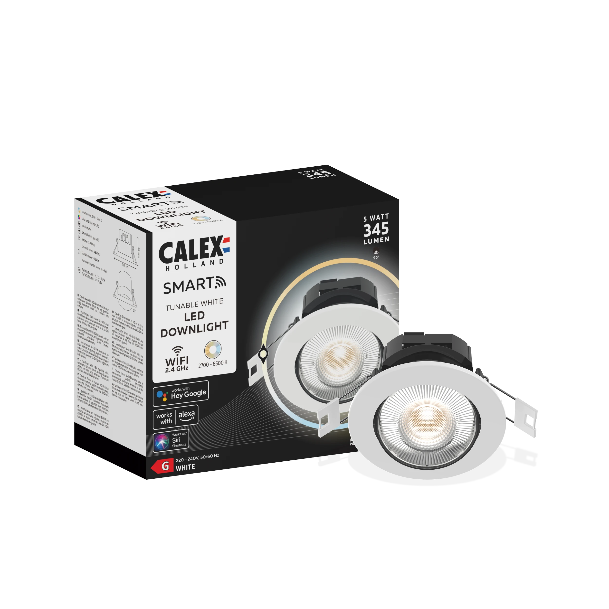 calex-smart-spot-encastr-cct-blanc image 1