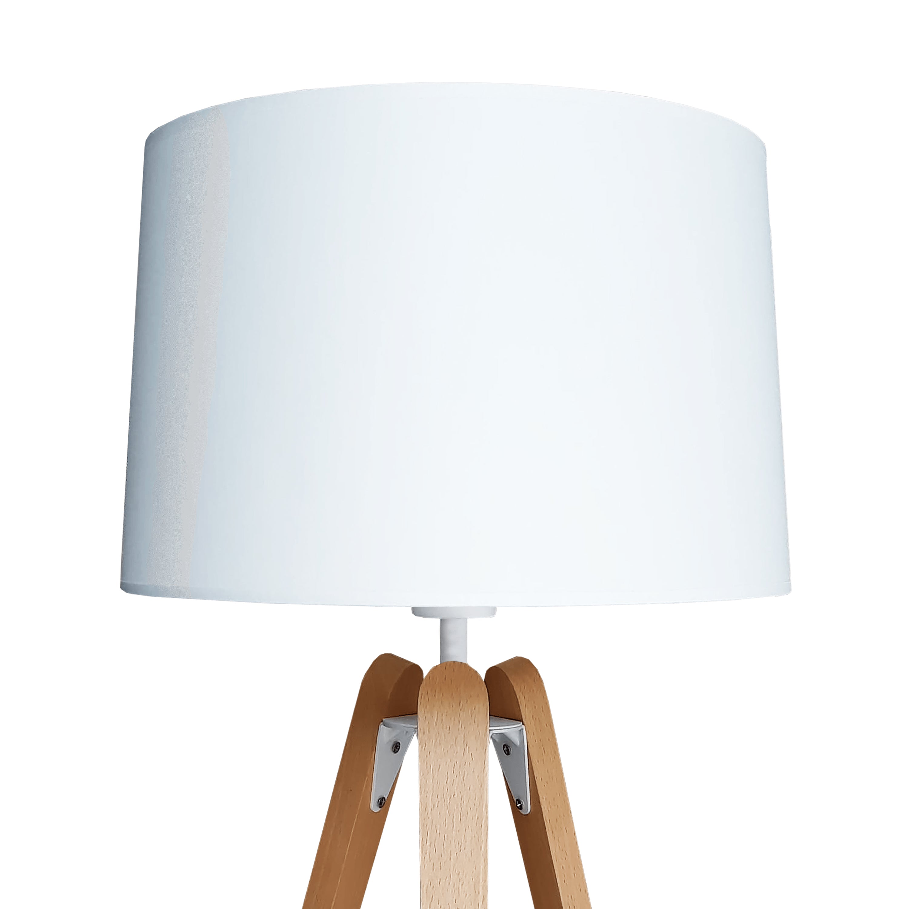 aluminor-abat-jour-essence-lt-33-cm-tissu-blanc-bois image 1