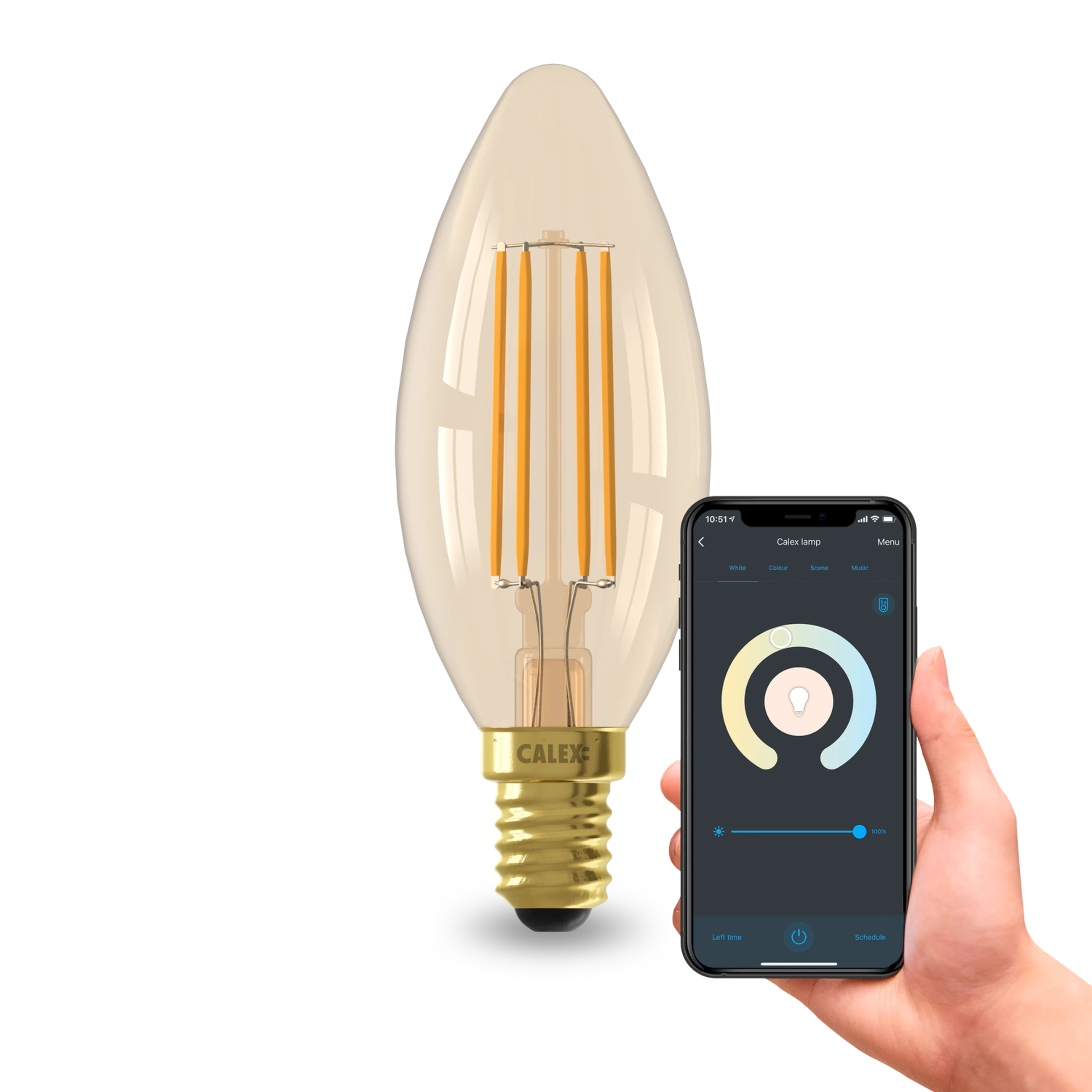 calex-smart-ampoule-led-filament-e14-b35-cct-dor-dimmable image 2