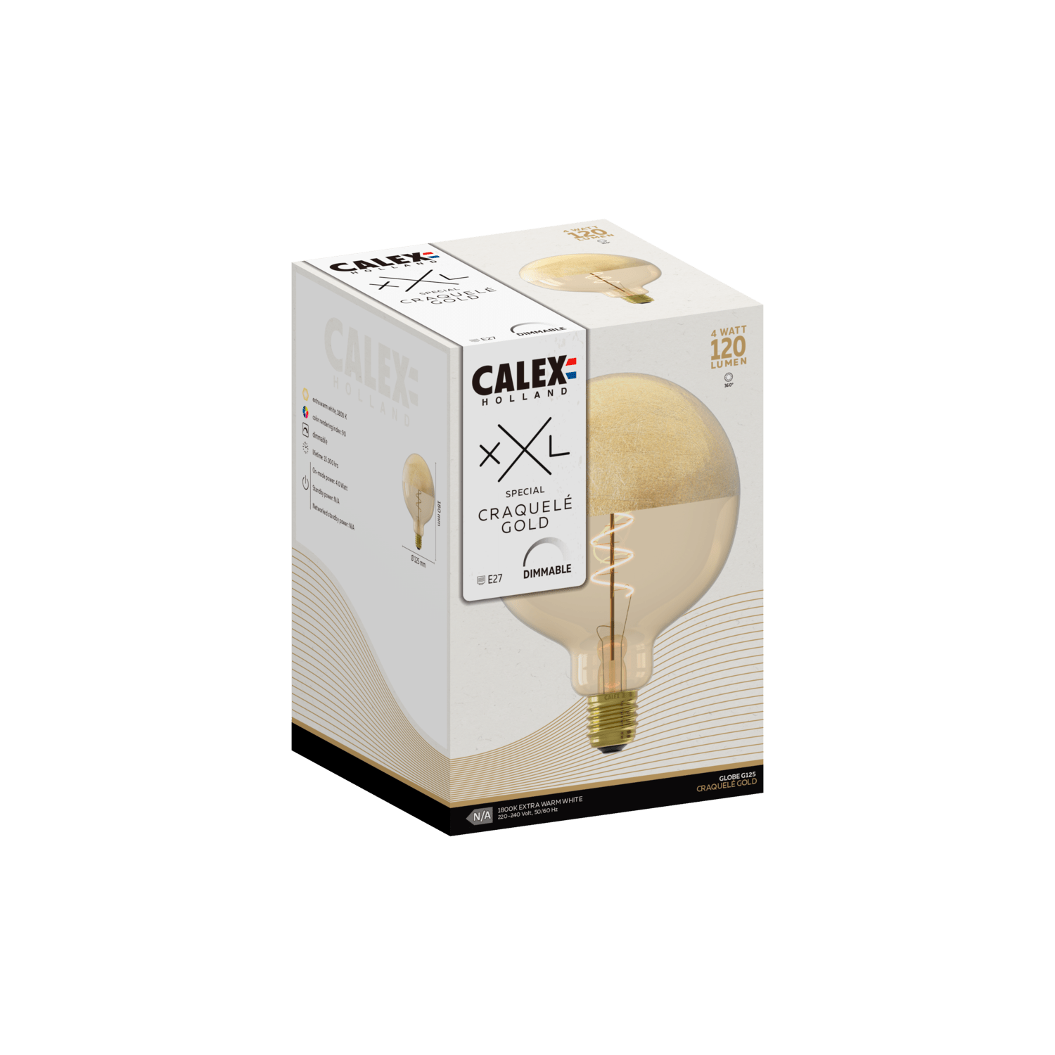 calex-ampoule-miroir-xxl-e27-g125-filament-or image 3