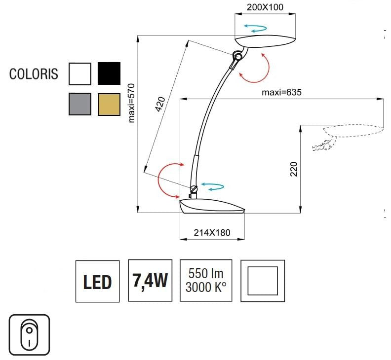 aluminor-newton-lampe-de-bureau-m-tal-orientable image 3