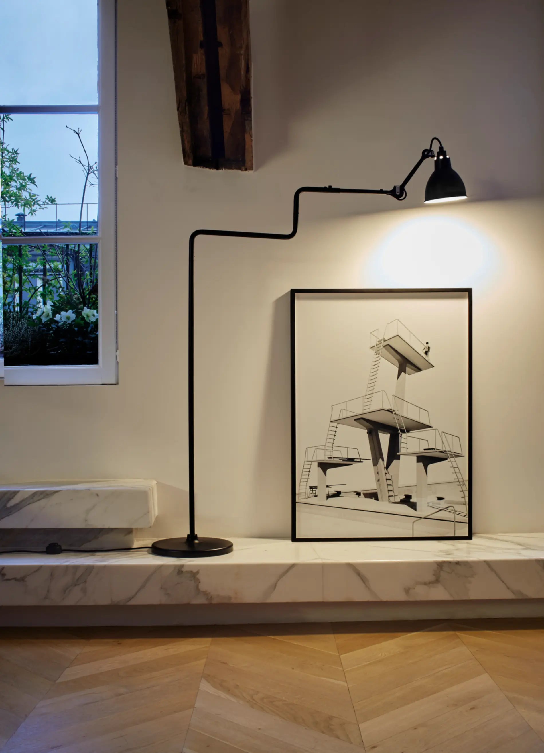 dcw-ditions-lampe-gras-n-411-lampadaire-liseuse-acier image 8