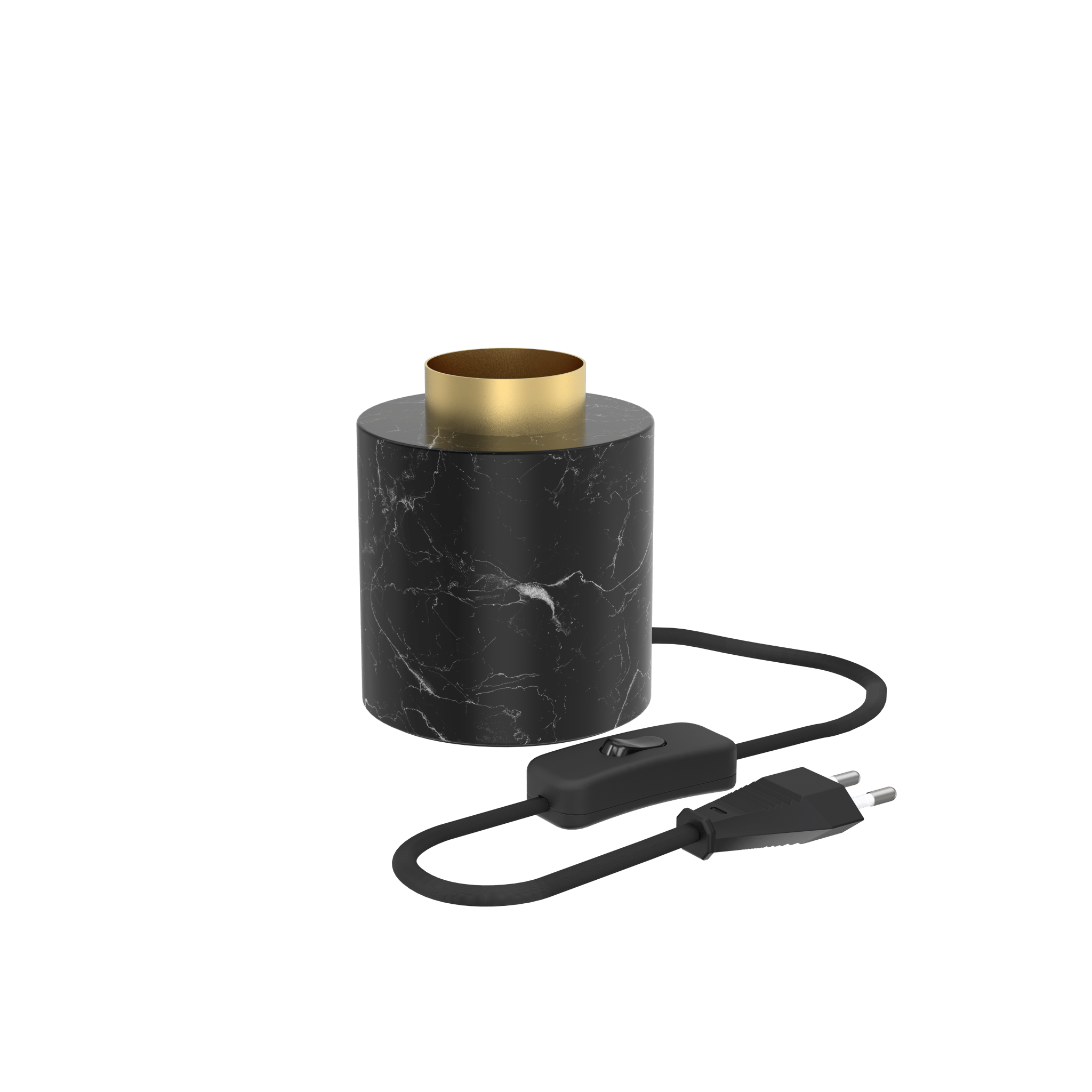 calex-lampe-de-table-ronde-e27-marbre-sans-ampoule image 2