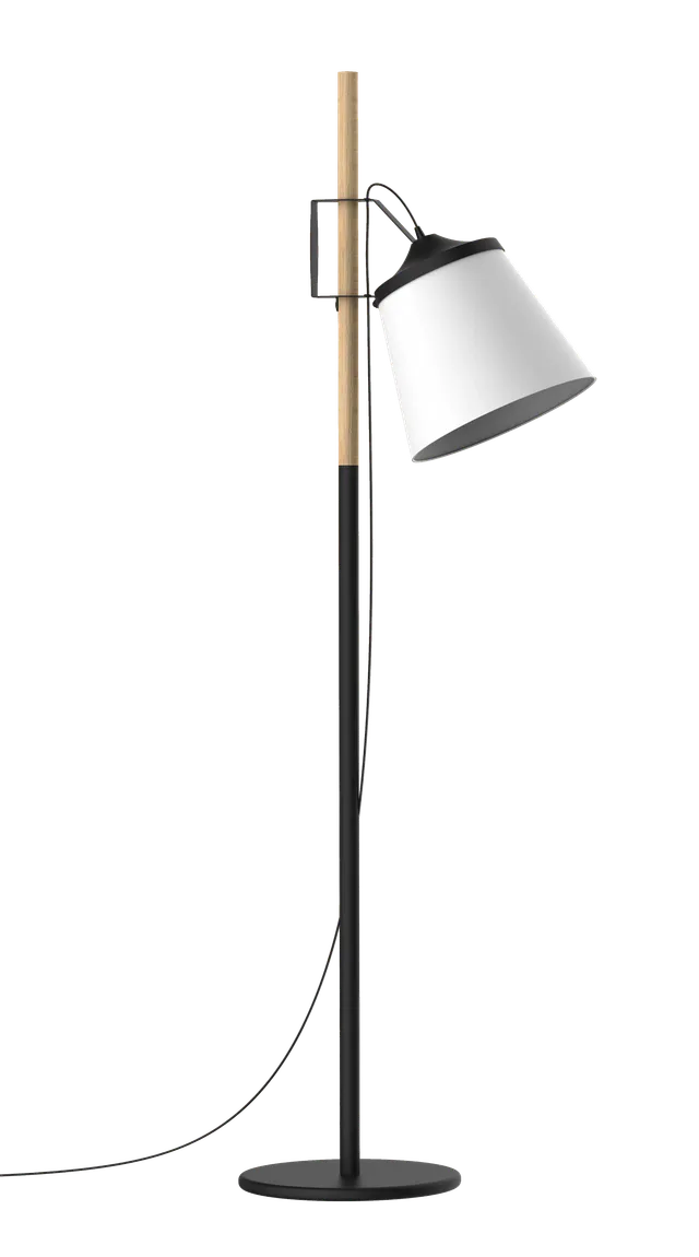 aluminor-woody-ls-lampadaire-bois-m-tal-r-flecteur-tissu-inclin image 1