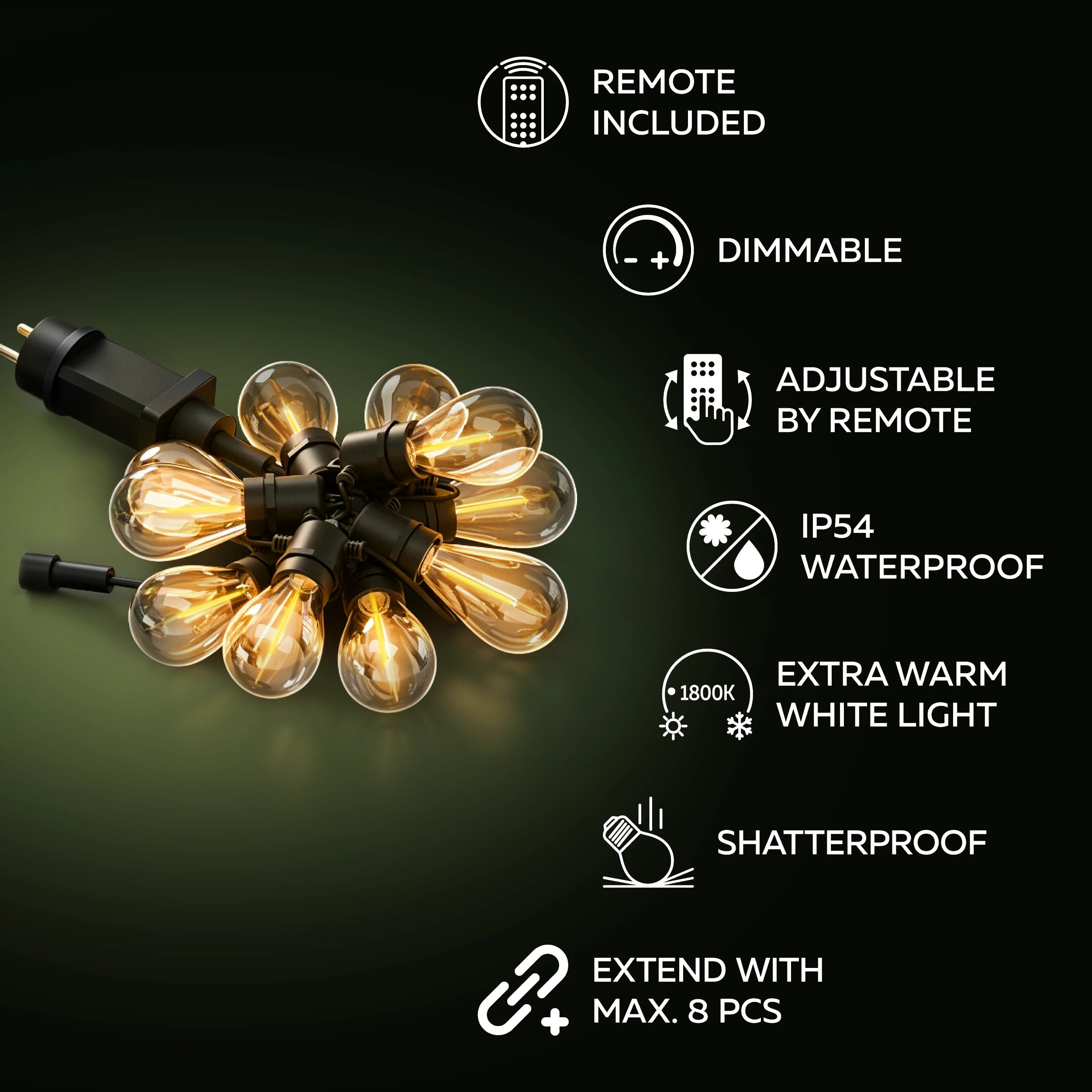 calex-vista-guirlande-lumineuse-d-ext-rieur-10-m-10-led image 2