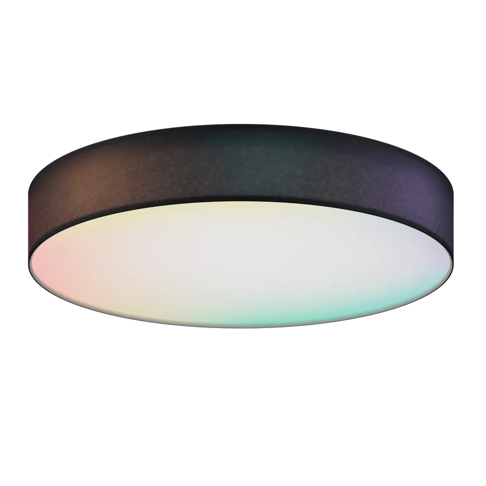 calex-smart-plafonnier-tissu-30cm-noir-rgb-cct image 1