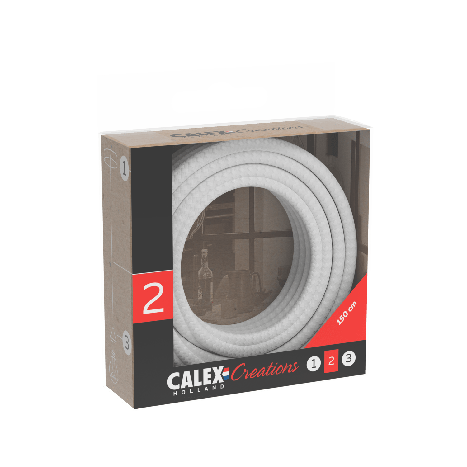 calex-creations-c-ble-tissu-blanc-1-5-m image 3