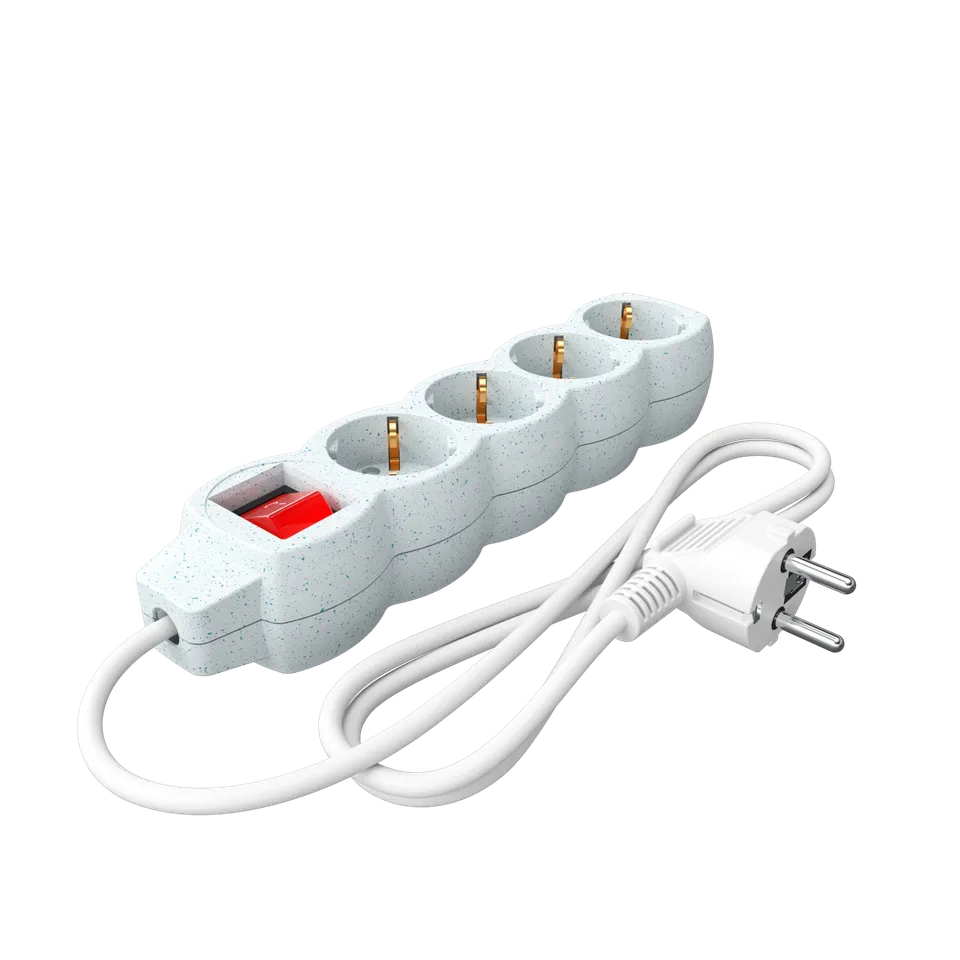 calex-egg-shape-multiprise-4x16a-avec-interrupteur-blanc-dots image 1