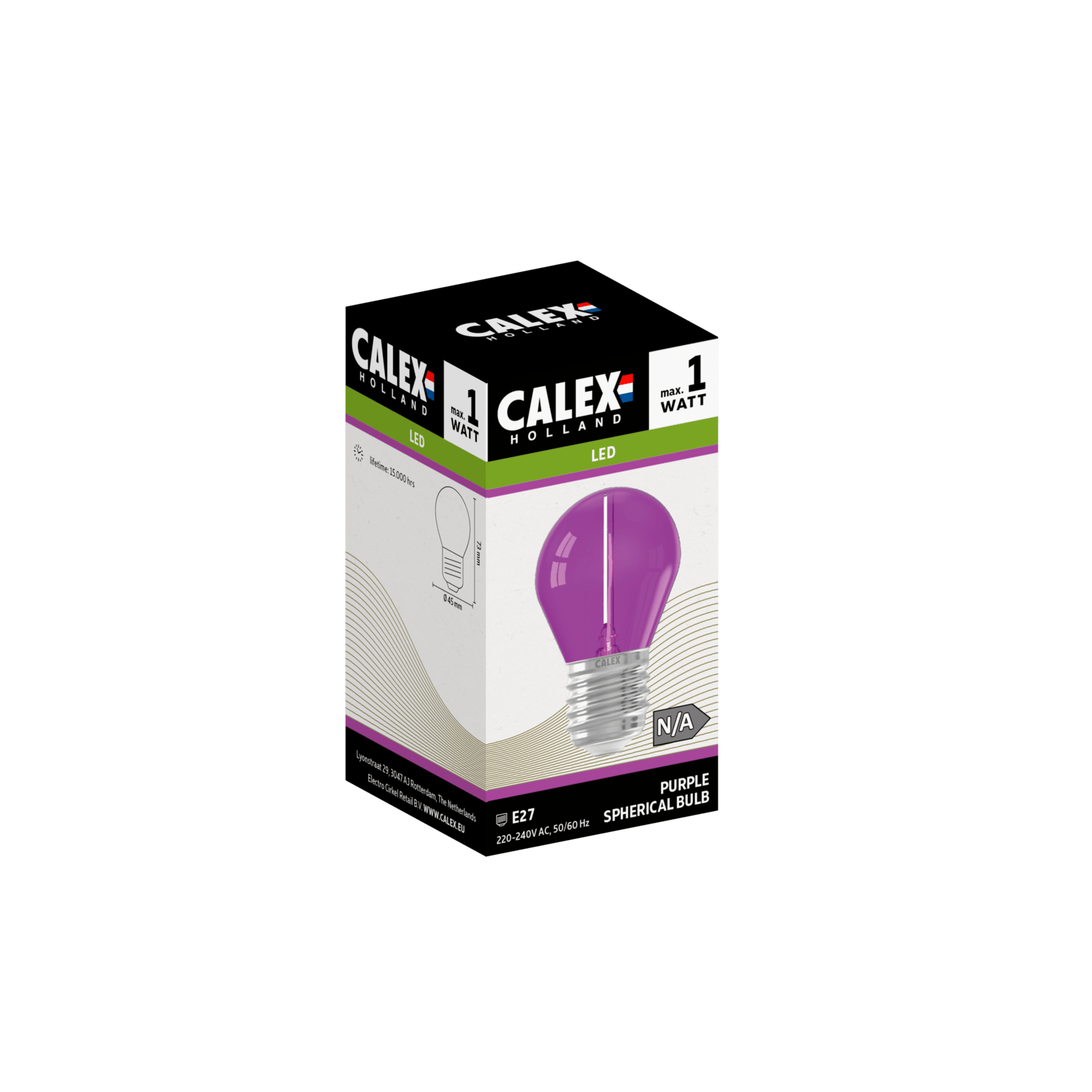 calex-f-te-ampoule-led-e27-g45-violet image 3