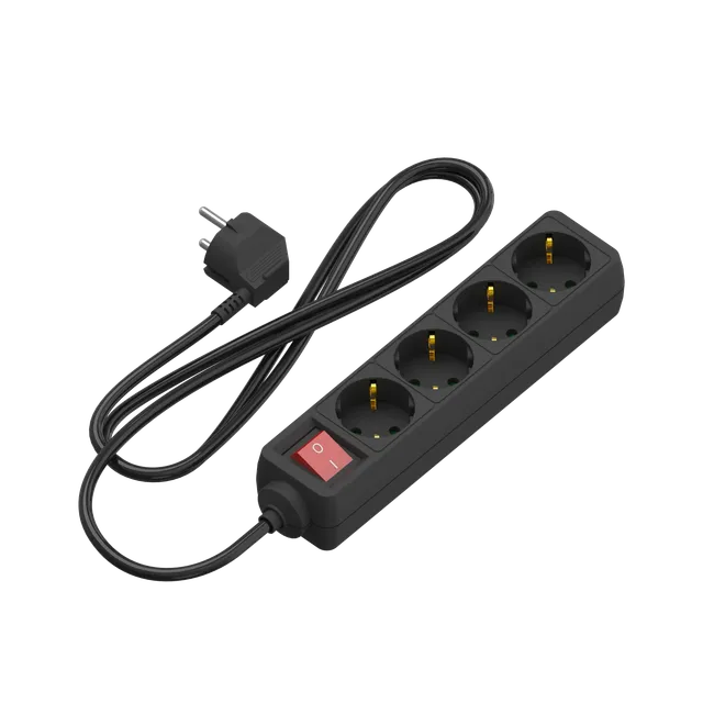 calex-multiprise-table-4-prises-avec-interrupteur-1-4m-noire image 1