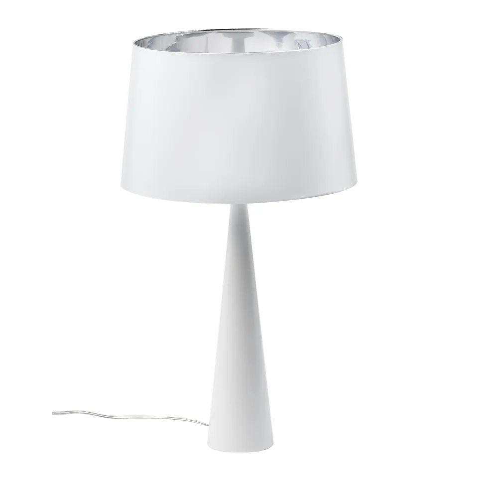aluminor-totem-lt-lampe-poser-blanche-pied-acier image 1