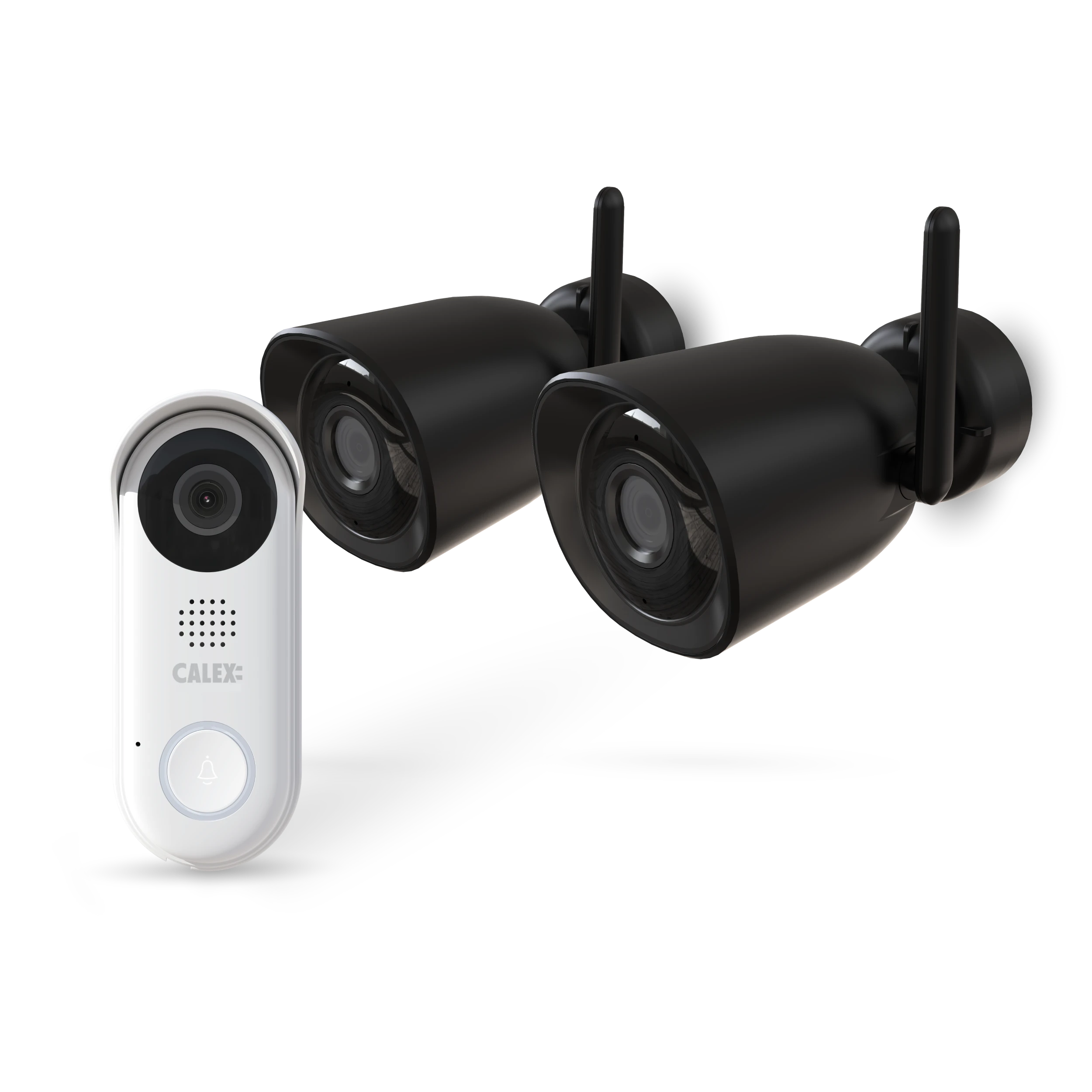 calex-smart-security-starter-set-kit-cam-ra-ext-rieure-sonnette-vid-o-4mp image 1