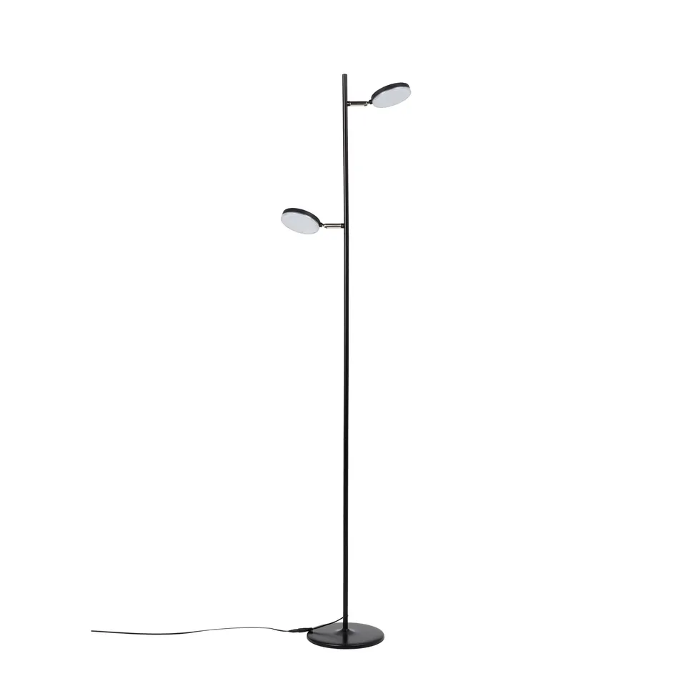 aluminor-declic-2-lampadaire-liseuse-double-led-orientable-blanc-noir image 1