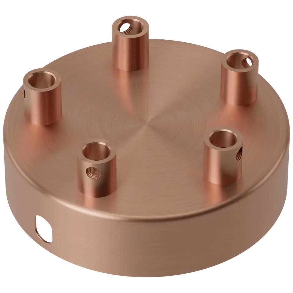 calex-creations-rosace-de-plafond-cuivre-5-trous image 1