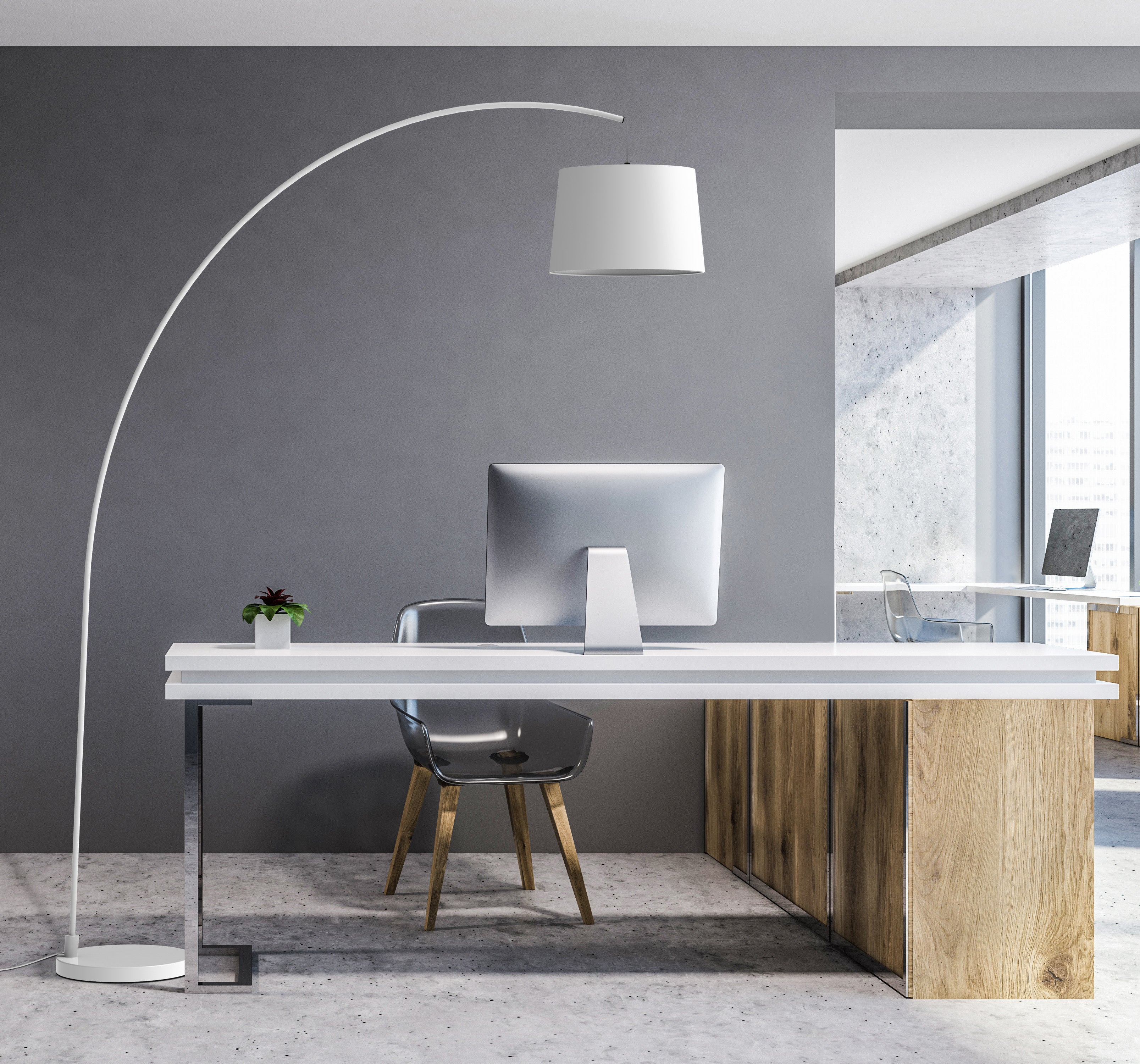 aluminor-arc-ls-lampadaire-arche-abat-jour-grand-d-port image 3