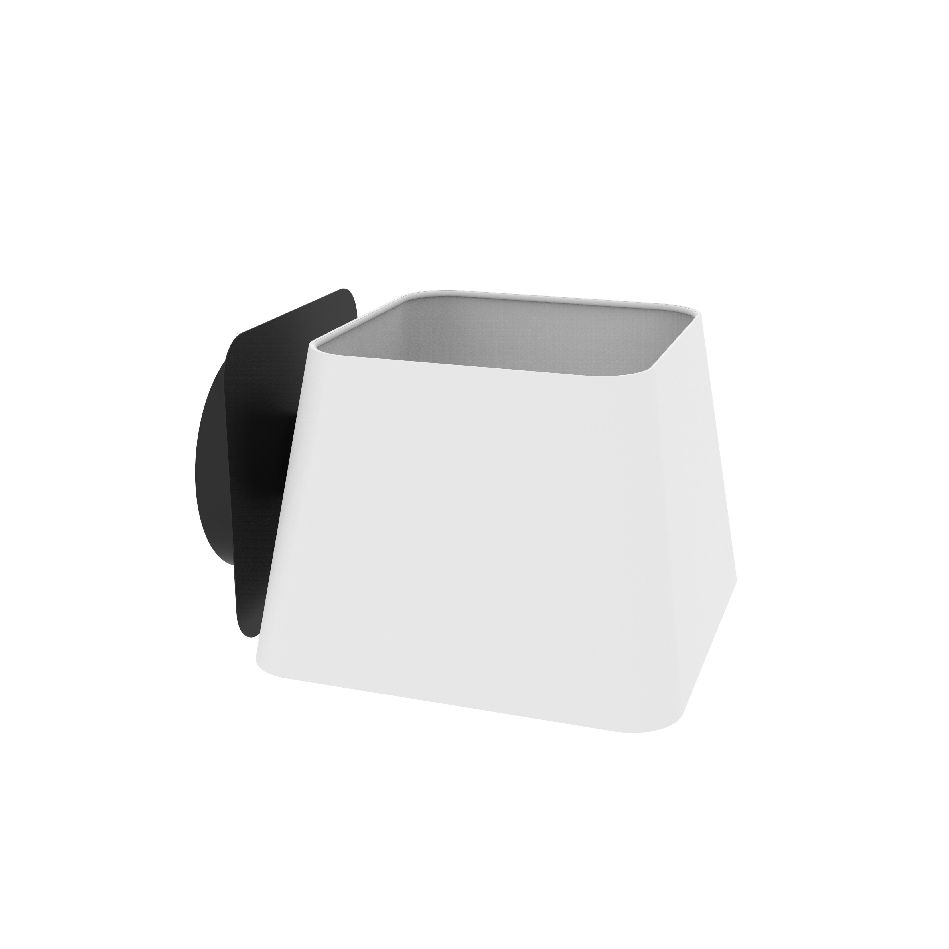 aluminor-caro-ap-applique-murale-carr-e-tissu-noir-ou-blanc image 3