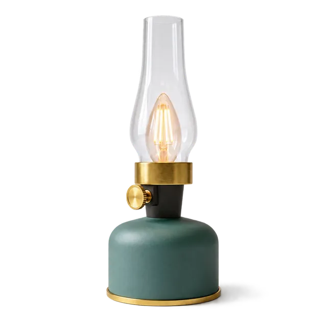 calex-lampe-de-table-rechargeable-lavinio-verte image 1