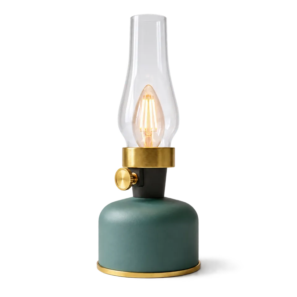 calex-lampe-de-table-rechargeable-lavinio-verte image 1