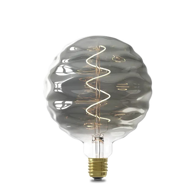 calex-bilbao-ampoule-led-e27-filament-titane-globe-ondul-e-xxl image 1