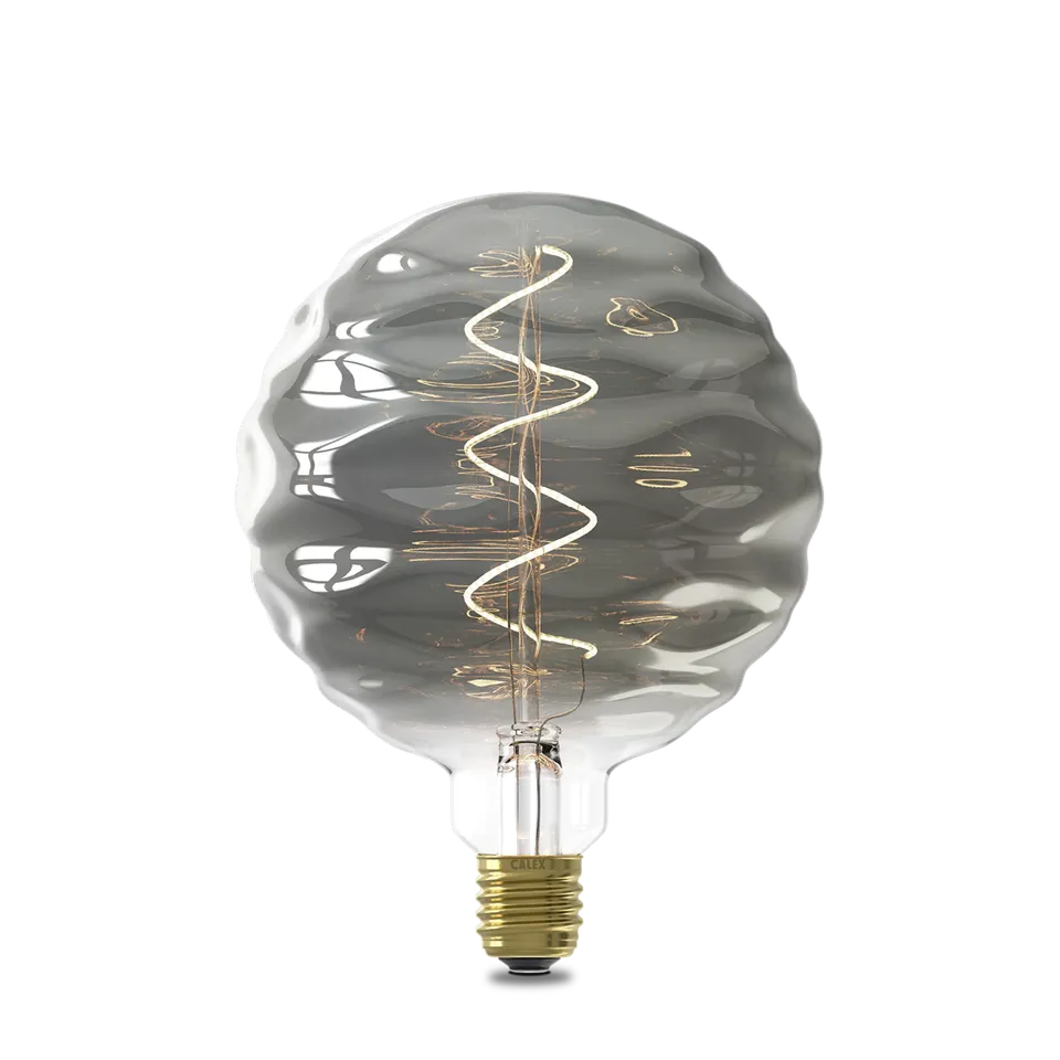 calex-bilbao-ampoule-led-e27-filament-titane-globe-ondul-e-xxl image 1