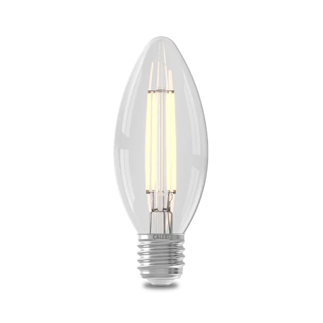 calex-ampoule-led-filament-e27-b35-transparente-blanc-chaud image 1