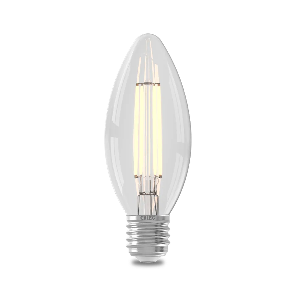 calex-ampoule-led-filament-e27-b35-transparente-blanc-chaud image 1
