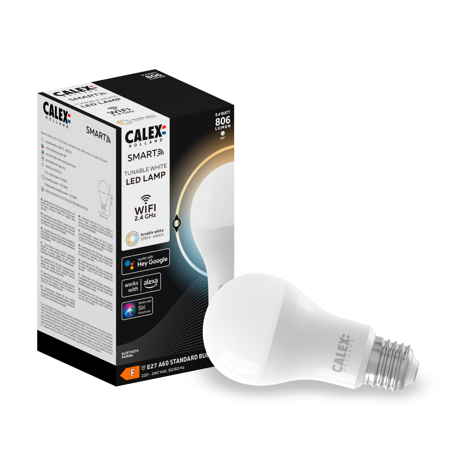 calex-ampoule-led-connect-e-e27-a60-blanche-9-4w image 3