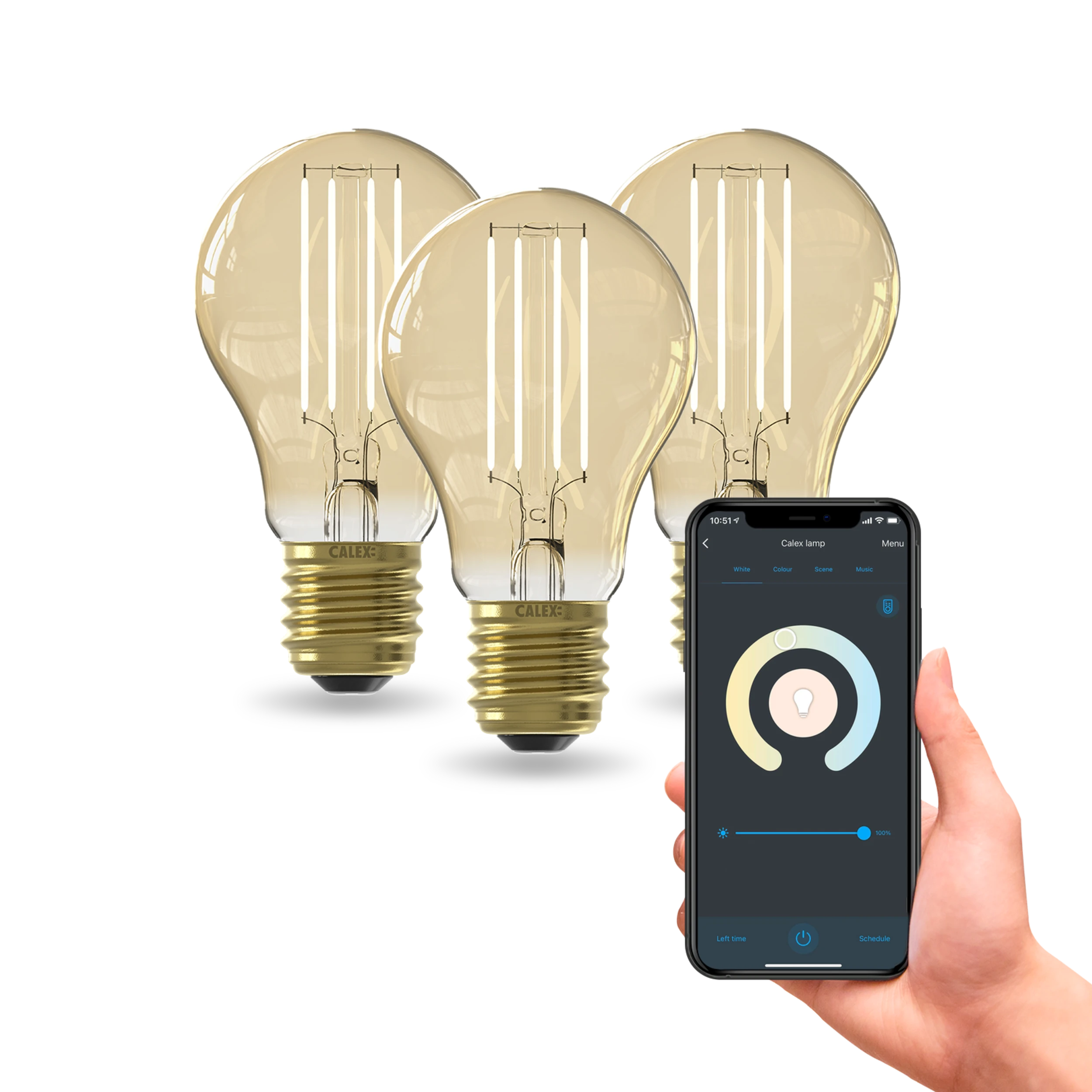 calex-smart-globe-a60-lot-de-3-ampoule-connect-e-e27-dor image 1