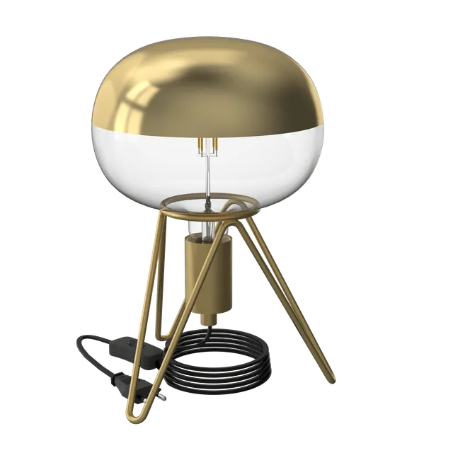 calex-table-fixture-tripod-e27-gold image 1