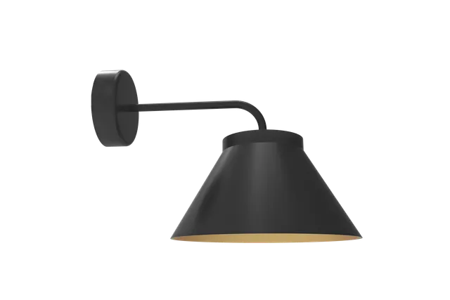 aluminor-lore-ap-applique-murale-m-tal-avec-r-flecteur-dor image 1
