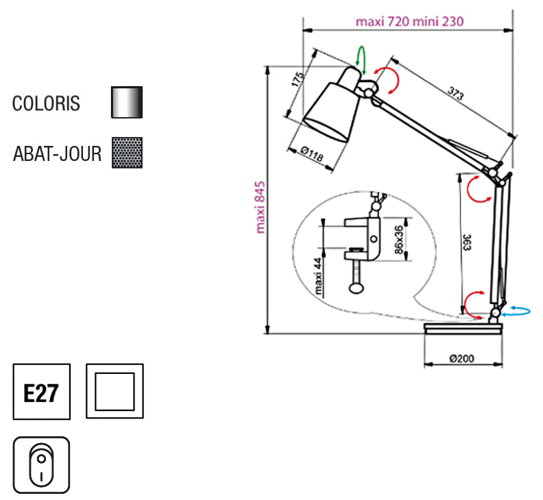 aluminor-casting-lampe-de-bureau-articul-e-m-tal-gris image 3