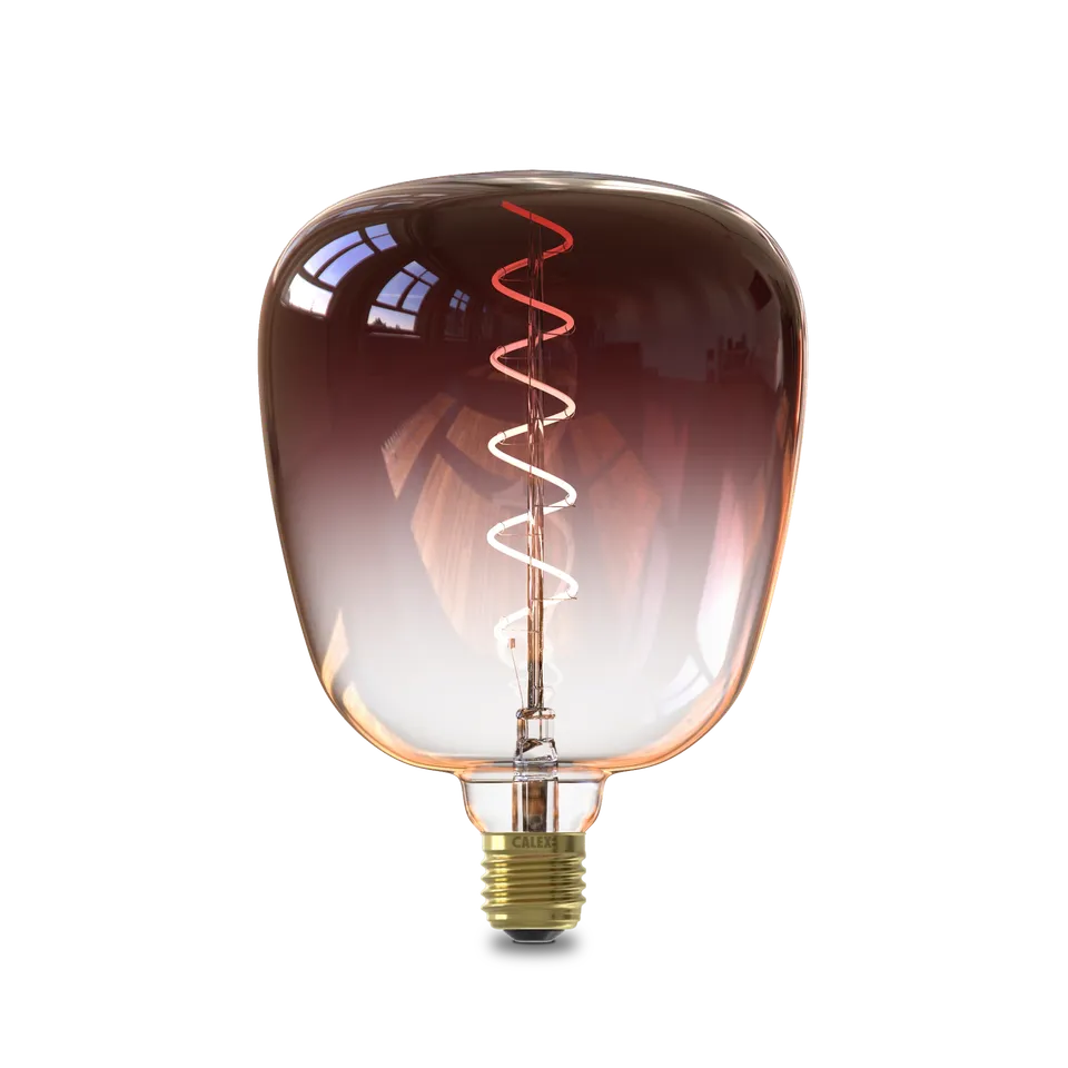 calex-kiruna-ampoule-led-e27-verre-bourbon-marron image 1