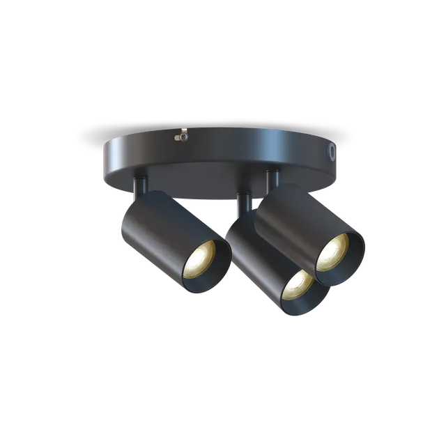 calex-spot-plafonnier-rond-3x-gu10-noir image 1