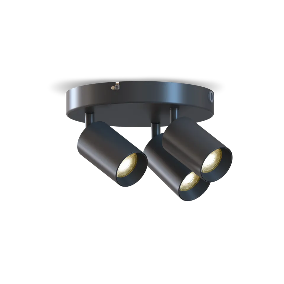 calex-spot-plafonnier-rond-3x-gu10-noir image 1