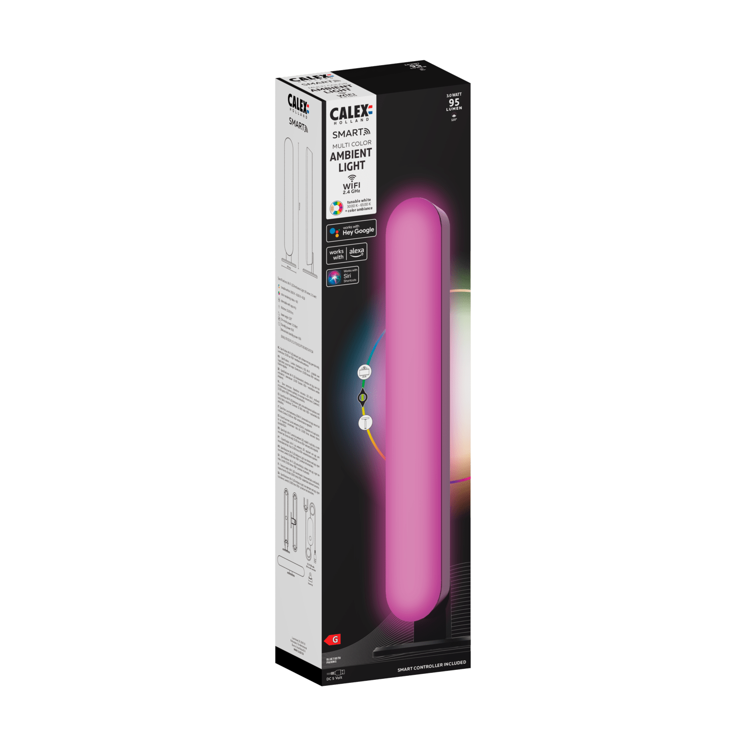 calex-smart-barre-lumineuse-led-rgb-blanc-chaud-sur-pied image 3