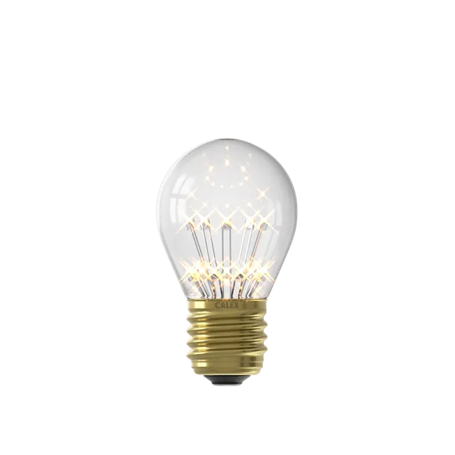calex-ampoule-led-pearl-e27-p45-transparente-1w-2100k image 1