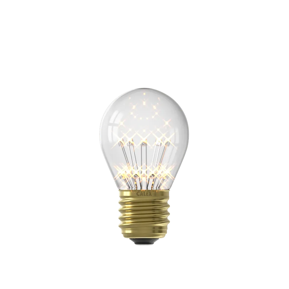 calex-ampoule-led-pearl-e27-p45-transparente-1w-2100k image 1
