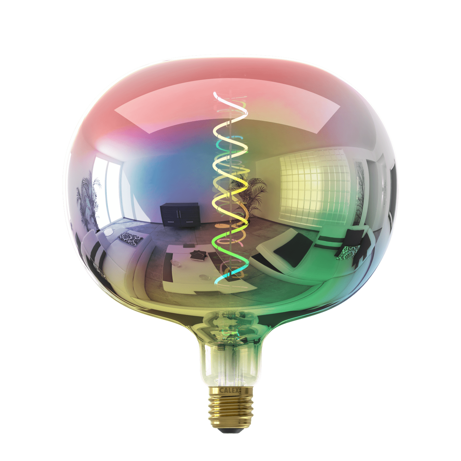 calex-boden-lampe-filament-led-e27-opale-blanc-chaud-4w image 1