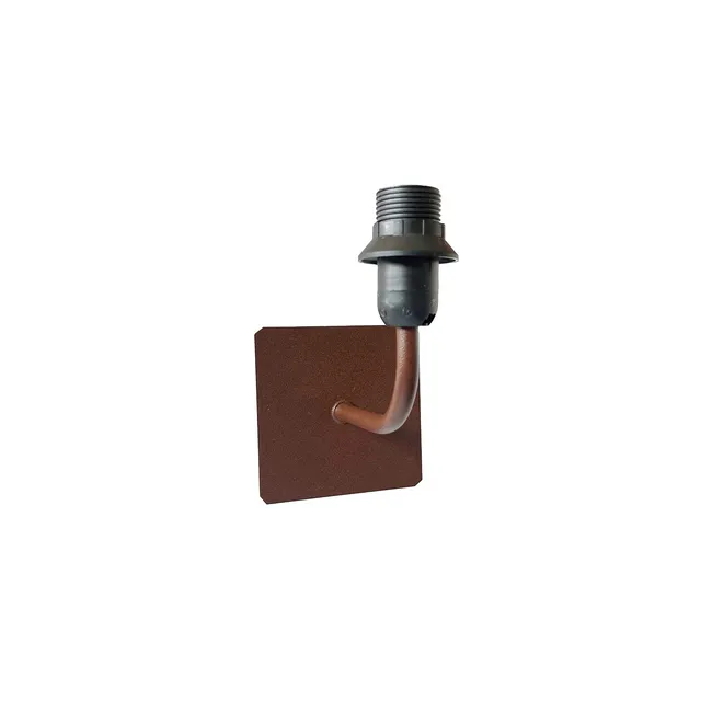 aluminor-applique-murale-base-carr-e-chocolat-e14 image 1