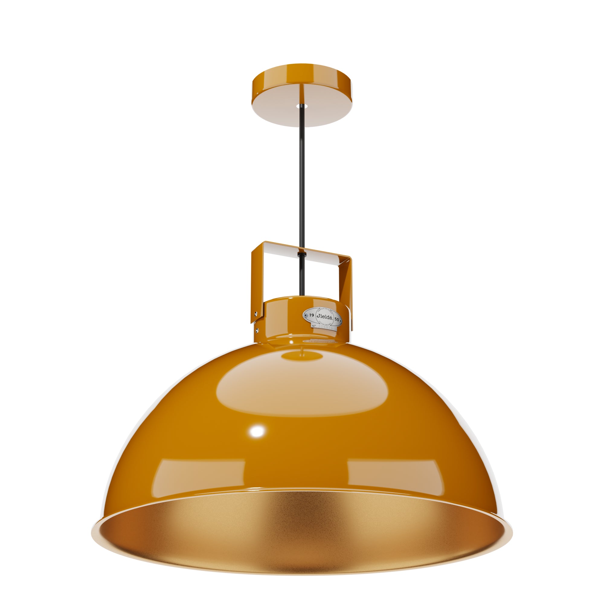 jield-dante-d450-suspension-taille-l-beige-brun-abat-jour-aluminium-45-cm image 5