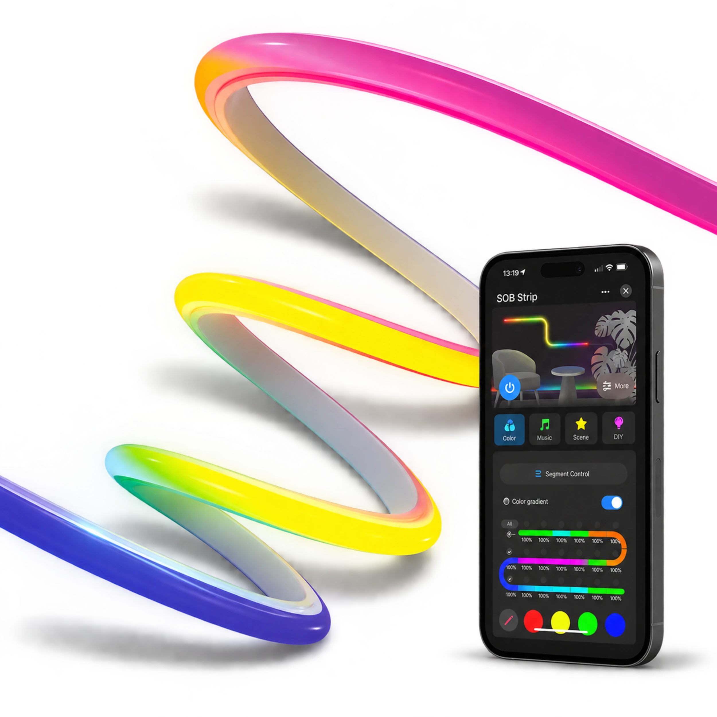 calex-smart-bande-led-3m-rgbic-420-led image 1