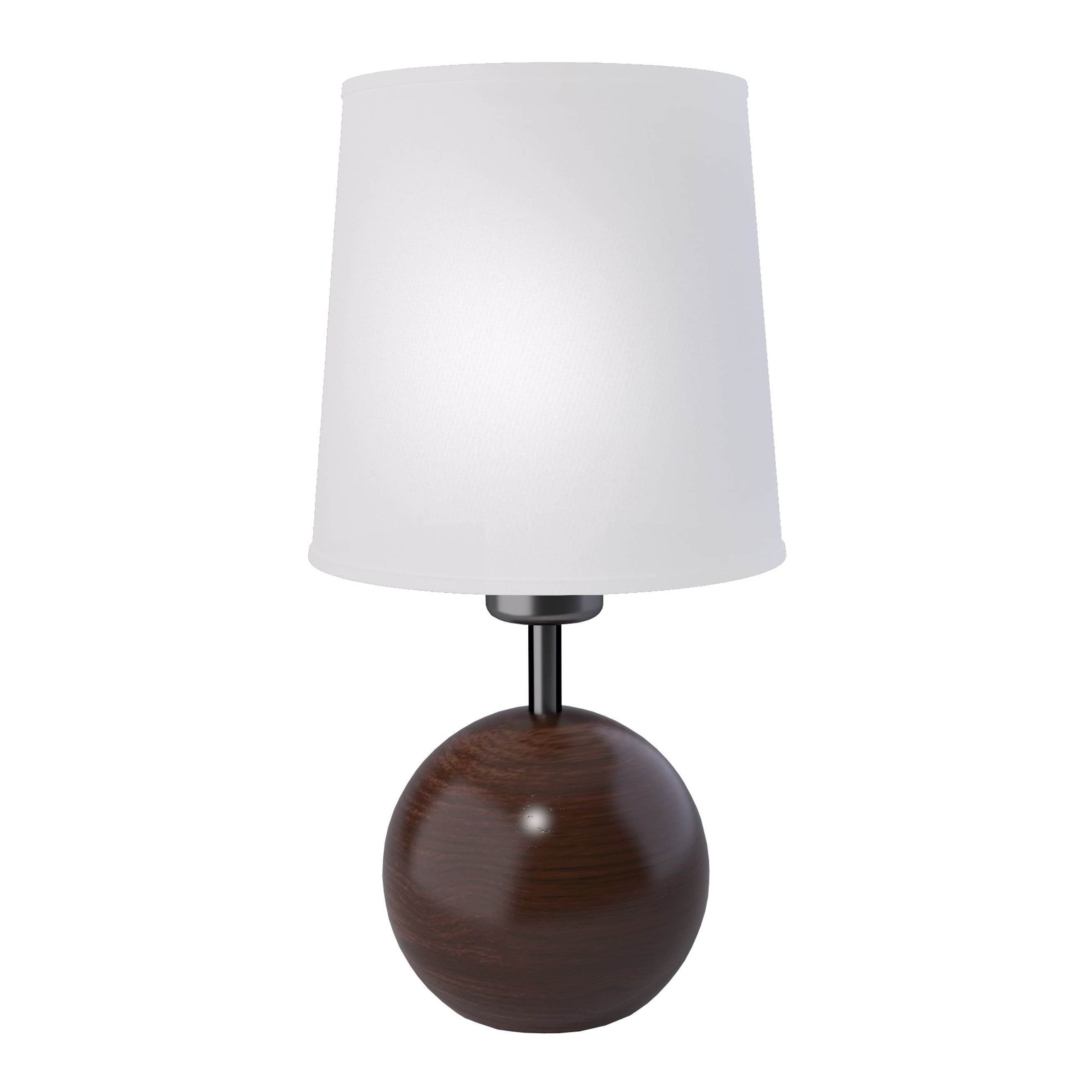 aluminor-senso-lampe-poser-bois-massif-abat-jour-tissu-blanc image 1
