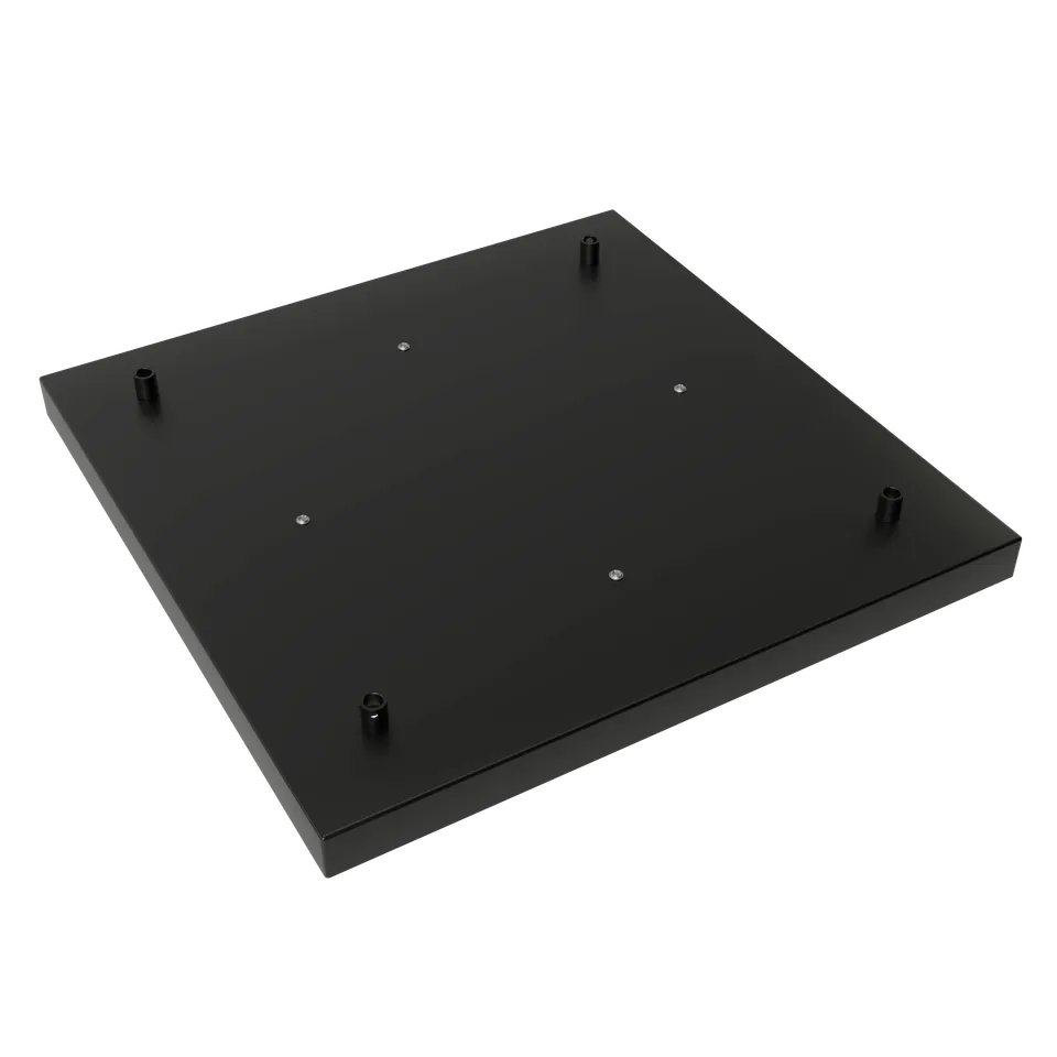 calex-creations-rosace-plafond-noire-4-trous-pour-suspensions image 1