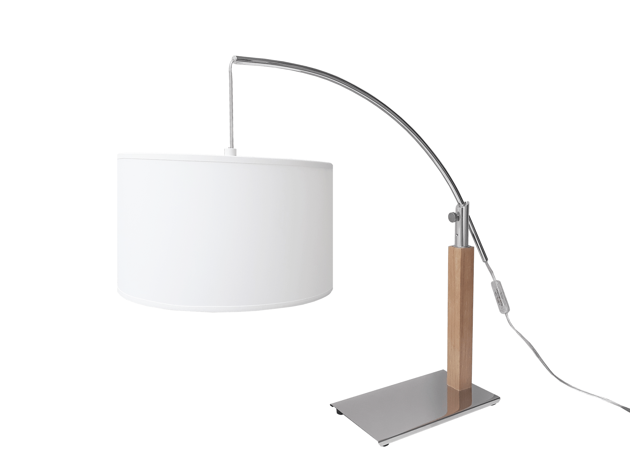 aluminor-rainbow-lt-lampe-poser-bois-m-tal-r-glable image 1