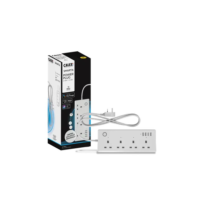 calex-smart-rallonge-connect-e-4x-usb-a-prise-uk image 1