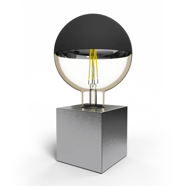 calex-lampe-de-table-square-e27-argent-e-sans-ampoule image 1
